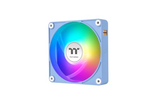 Thermaltake CT140 EX Reverse ARGB Sync PC Cooling Fan | 140‑mm‑ARGB‑PWM‑Lüfter | Hydrangea Blue | 3 Fan Pack – Ansicht 1