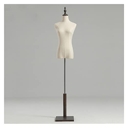 EKBBBYE Mannequin Mannequin Body Torso Female, Display Bust Half Scale Manikin Body Dress Form with Wooden Base, 3 Colo,Triangle,Medium
