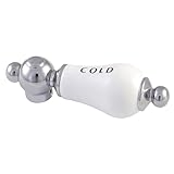 Kingston Brass CCPL1C Kingston Brass CCPL1C Replacement Porcelain Cold Index Bathroom Faucet Handle