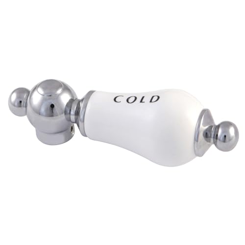 Kingston Brass CCPL1C Kingston Brass CCPL1C Replacement Porcelain Cold Index Bathroom Faucet Handle
