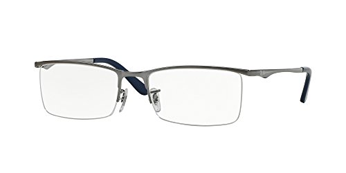 Image of Ray-Ban Men Clear Lens Rectangle Frames - 0RX6323I