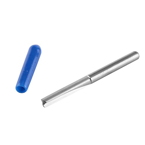 Fresa CNC de 3,175 Mm, 10 Peças de Flautas Retas Duplas, Carboneto de Tungstênio, para Gravação CNC