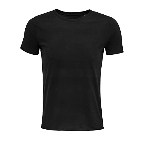 Camiseta manga corta homme noir 3XL : la solution confort contre les t-shirts trop serrés