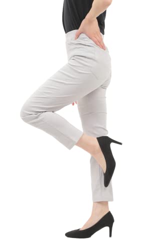 [onion cross] スキニー パンツ レギパン 美脚 ロング ストレッチ カジュアル レディース (L, グレー)のサムネイル