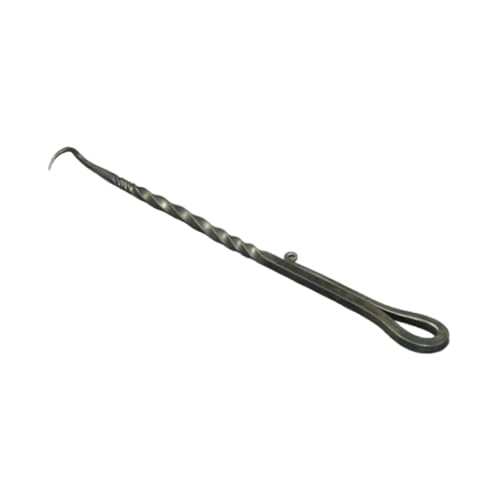 Gcljlmy Paletta per alimenti, paletta per barbecue, ganci, in lega, per grigliare, girare, barbecue, paletta per alimenti, gancio per carne per hot dog, presa, verdure (35 cm)