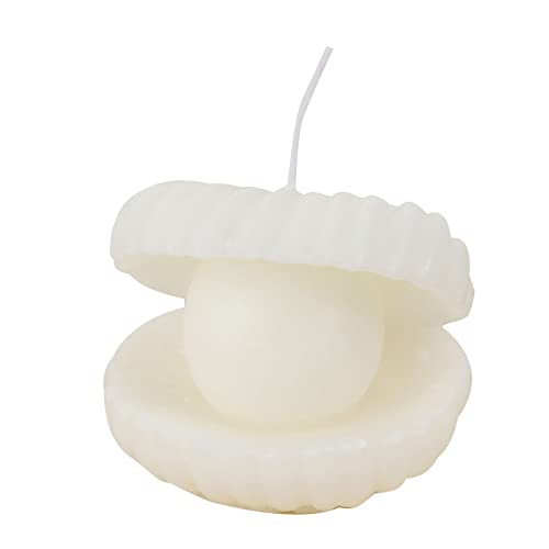 Perla para forma de concha perfumada para aliviar el estrés, velas de cera de parafina, regalos para mujeres y hombres, cera de aceite perfumada de café