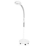 3X Lámpara de pie con lupa, lámpara De Pie Lámpara De Pie Led 3 Veces Lupa Luz Suave Shadowless Luz Fría para estética...