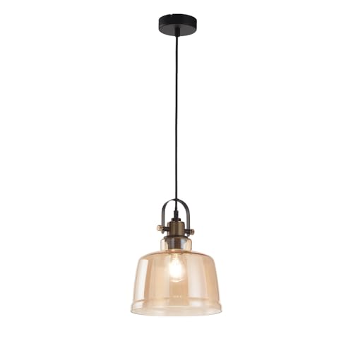 Suspensión orientable cristal ámbar Vintage 6840AM luz cálida