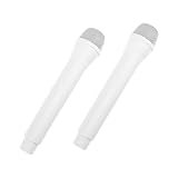 Accesorio versátil para actividades: ya sea que se use como juguete de micrófonos de escenario, accesorio de micrófono de juego o micrófonos de juguete de plástico para juegos y fiestas, se adapta a múltiples escenarios, desde la escuela hasta reuniones en el hogar, micrófono de utilería realista, micrófono de juguete