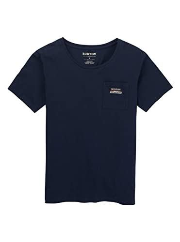 Burton Damen-T-Shirt, klassisch, mit Tasche, kurzärmelig
