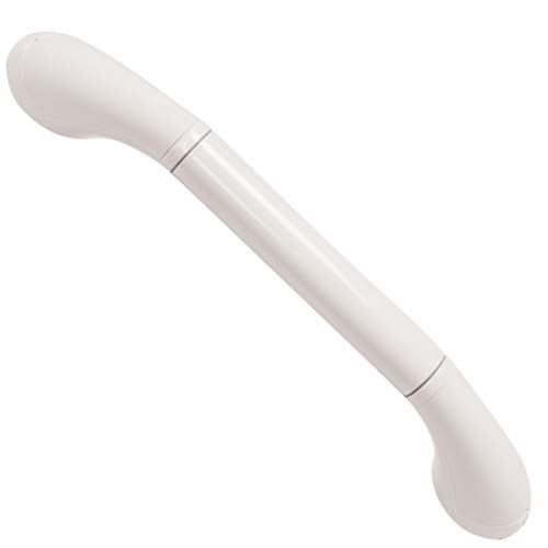 Carex Wall Mount Shower Grab Bar - Safe Grab Bars for Bathtubs and Showers - Handicap Accessories and Assistance for Seniors, White, 16 Inch