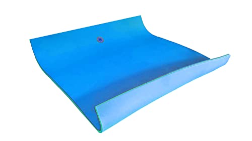 VOS Tahoe Premium Ultra Oversized Floating Water Mat, Foam Water Floating Pad, Lily Pad - Perfect for Lake, Pool, Beach, Sports & Water Activities, Suitable for Multiple Users (Blue/Seafoam)