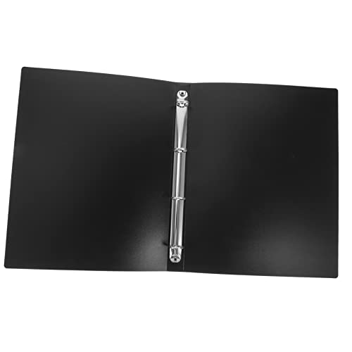 Veemoon Elegant Black A4 File Folder 4 Pockets Organizer for Sheets Document Binder for Home School Office