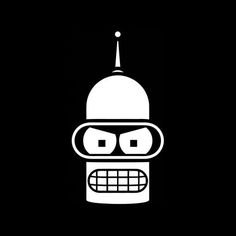 Bender Face Future Rama Vinyl Decal Sticker Cars Trucks Vans Walls Laptops White 5.5