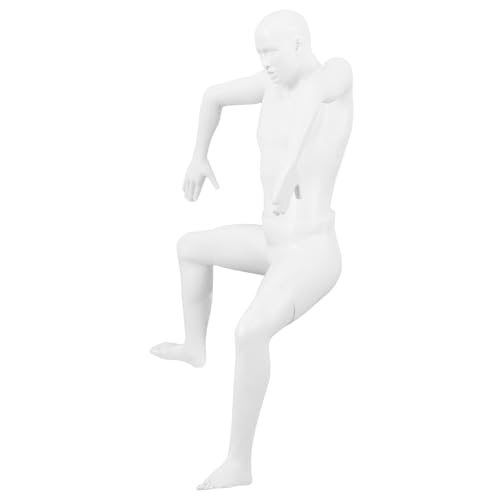 Sculpture murale homme escaladeur en résine beige, objet d'art moderne haut de gamme