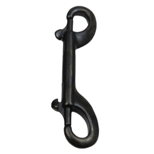 両端スナップフック 316ステンレス鋼 ゴールド 100mm チェーンクリップ ペット用リード ガレージ収納兼用 (90mm ブラック)