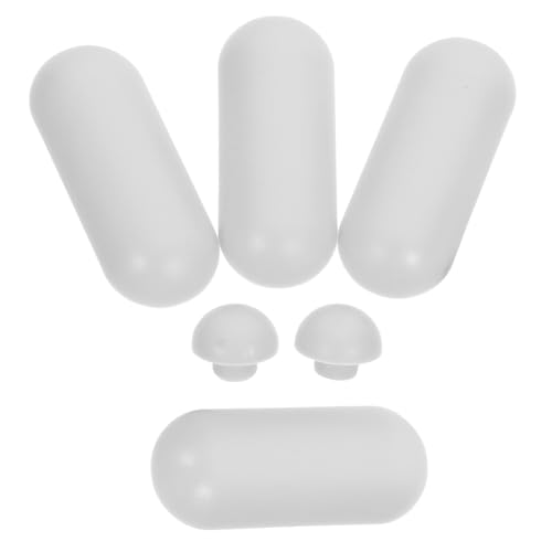 VILLCASE Set 8 Pezzi Paracolpi per Sedile e Coperchio Water e Bidet Distanziali in Gomma Grigia Accessori Ricambio per Sanitari Bagno Cuscinetti Ammortizzatori per Installazione Stabile