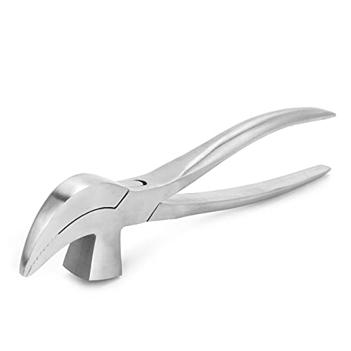 Shoemaking Pliers, Steel Leathercraft Cobbler Pliers Pincers with Hammer, Lasting Pliers Pointed Mouth Jewelry Pliers for Leather, Shoemaker, Harnessmaker, Artificial Upper