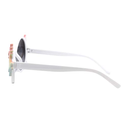 Unicorn Sunglasses Round Circle Frame Girl's Fashion Shades UV 4004