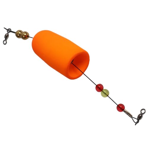 Yctze Pesca Popping Cork Bobber Portátil de Gallineta Nórdica para Mejorar la Eficiencia en la Pesca de Agua Dulce y Salada (Orange)