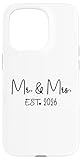 Photo Gallery mr. mrs. est. 2026 just married promosso a mrs, mr wedding custodia per iphone 15 pro Photo Gallery mr. mrs. est. 2026 just married promosso a mrs, mr wedding custodia per iphone 15 pro
