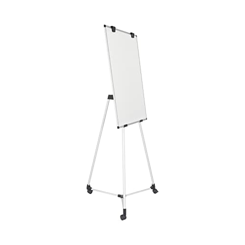 Bi-Office mobiles Earth Kyoto Flipchart, Magnetisches Flipchart, 70 x 100 cm (Euro-Format), trocken abwischbare lackierte Stahloberfläche, Aluminiumrahmen