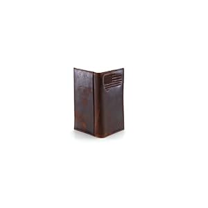 ARIAT Men’s Rodeo Wallet with Distressed USA Flag and Shield Logo, Brown Genuine Leather, Multiple Compartments, 6-1/2″ x 3-1/2″