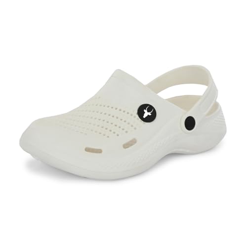 Image of Hirolas Men's Fluffy Black Eva Cushioned Strap Clogs