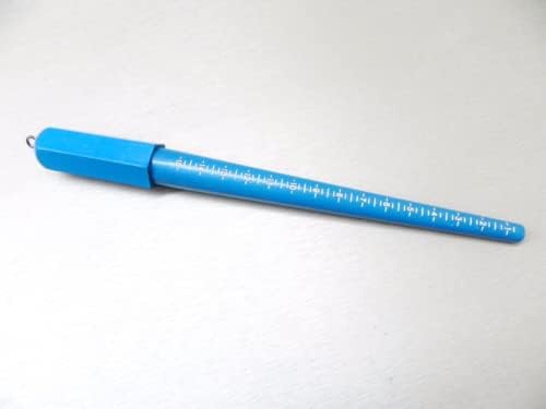 Ring Stick Sizer Jewelry Mandrel Blue Plastic Stick Gauge Tool Size 1-15 Grooved by JTS