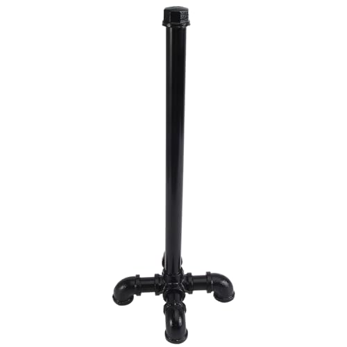 MAGICLULU 1pc Stand up Metal Tissue Rack Vertical Design Paper Holder for Bathroom Kitchen Space-Saving Roll Paper Stand Black Industrial Style for Easy Access and Convenience