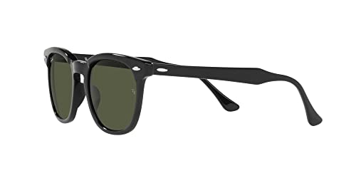 Ray-Ban Unisex RB2298 Hawkeye Square Sunglasses, Black/Green, 52 mm