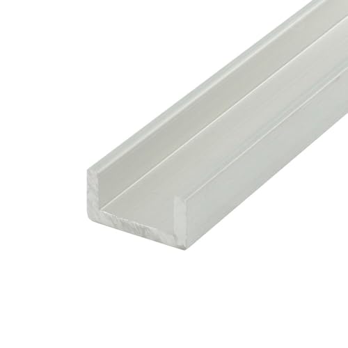 Outwater Mill Finish 3/4'' Inside Dimension Aluminum U-Channel 48'' Length (Pack of 3) Alu247-M C-Channel