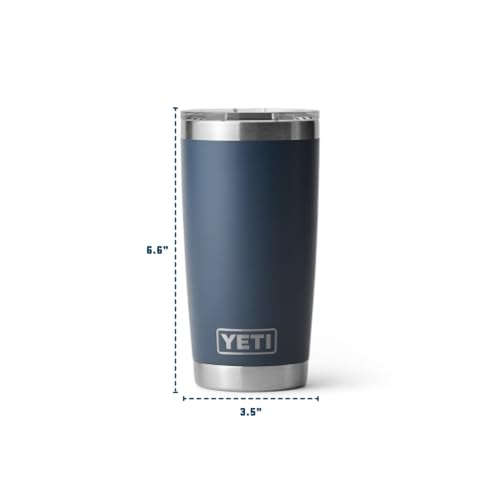 YETI Rambler Tumbler, Vaccum Insulated Stainless Steel Tumbler with Magslider Lid, Canopy Green, 20 oz (591 ml)