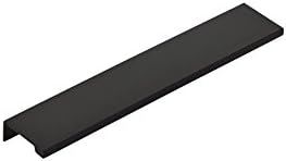 Emtek Cabinet Edge Pull Available in 7 Sizes and 6 Finishes - 87100US19 - (Center to Center 3) - Flat Black (US19)