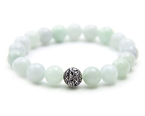 Bracelet en jade fait main d'agathe création, perles de jade naturelles de qualité