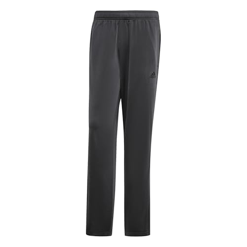 Jogging adidas 3-Stripes en molleton gris chiné coupe droite confortable homme taille M