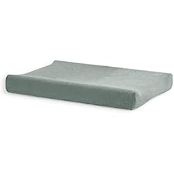 Toallas Para Cambiador Bebé Jollein 550-503-00095 - Funda De Cambiador Rizo 50X70Cm Color Verde Ceniza