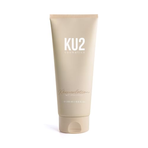 KU2 Cosmetics Hyaluron Körperlotion | Schnell einziehende Bodylotion mit intensiver Feuchtigkeit | Nicht-klebrige Formel | Feuchtigkeitscreme für trockene & empfindliche Haut | Sanfte Körperpflege