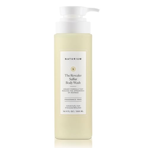 Image of Naturium The Revealer Body Wash, Clarifying Skincare with Sulfur, Willow Bark, and Aloe Vera, 500 mL / 16.9 fl oz