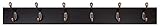 Kiera Grace Connor Coat Rack, 6 Oil Rubbed Bronze Hooks, 27-Inch, Espresso