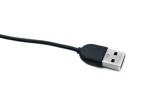 System-S USB 2.0 Cable 100 cm Charging Station for Redmi Watch 4 Smartwatch Adapter in Black - Image 3