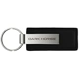 AU-TOMOTIVE GOLD, INC. Officially Licensed Leather Key Chain for Mustang Dark Horse (Black)