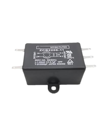 Filtre de puissance ZCB2206-11 boîtier métal compact monophasé 220V 6A haute performance