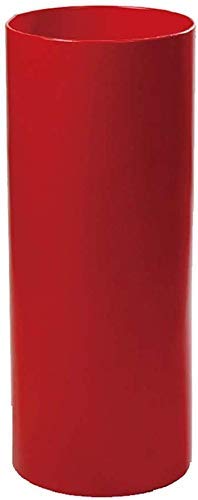 Umbrella Stand rouge 50x20cm avec plateau de vidange cylindrique en plastique pour corridor