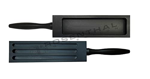 Ingot Mold Double Sided Gray Cast Iron Ingot Mold for Wire Crucible for Melting Casting Refining (Size 3)