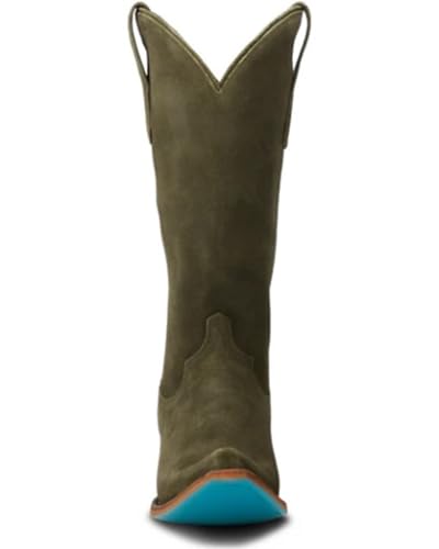 Lane Women's Emma Jane Suede Tall Western Boot Snip Toe - LB0563G 8 1/2 M US Olive4
