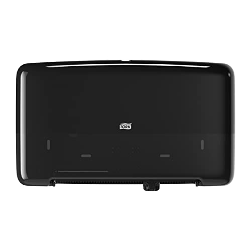 Dispensador Tork 555508 negro para evitar que se agote el papel higiénico mini Jumbo