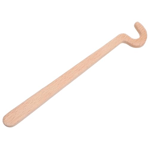 CALLARON Herramienta de Cerámica Mango de Madera 19,8x2,8x0,8 Cm para Modelar Bordes Curvados, Herramienta para Tornear y Alisar Arcilla, Accesorio Artesanal para Talleres y Escultura