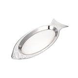 Assiette à poisson vapeur - son apparence rappelle celle d'un poisson, sa forme est réaliste et adorable, est particulièrement adaptée pour y déposer du poisson. assiette à poisson en métal