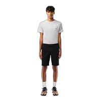 Lacoste Men's Essential Slim Bermuda Short, Black, 36 Regular